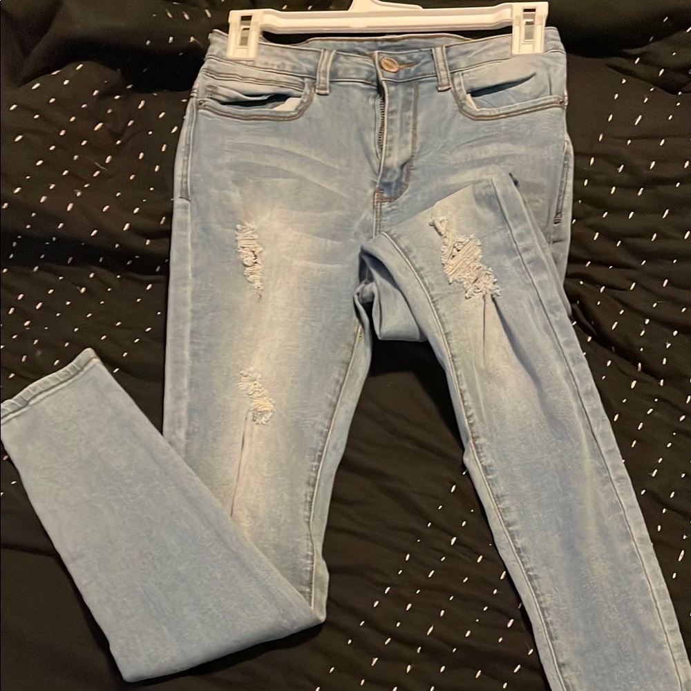 Stylish Light Blue Women's Jeans